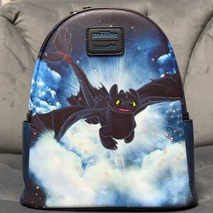 Loungefly Night Sky Dragon Kids Backpack